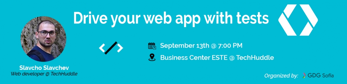 Driving your website app with tests