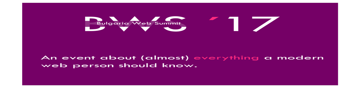 Bulgaria Web Summit 2017